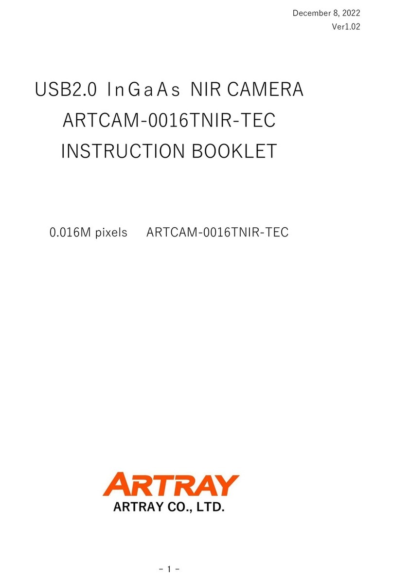 ARTRAY ARTCAM-0016TNIR-TEC Instruction booklet