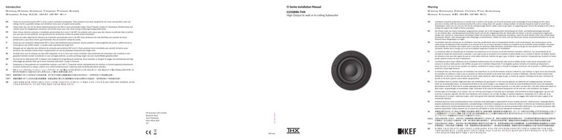 KEF Ci Series User manual