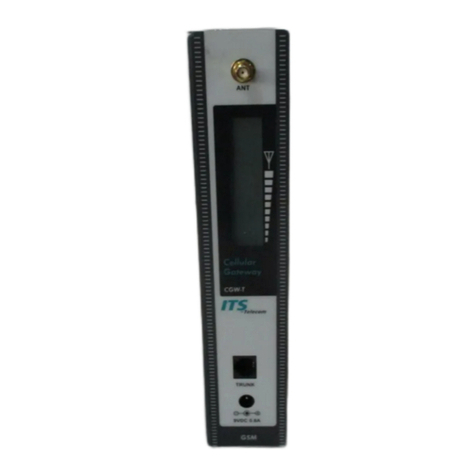 ITS Telecom CelluLine CGW-T Installation and programming manual