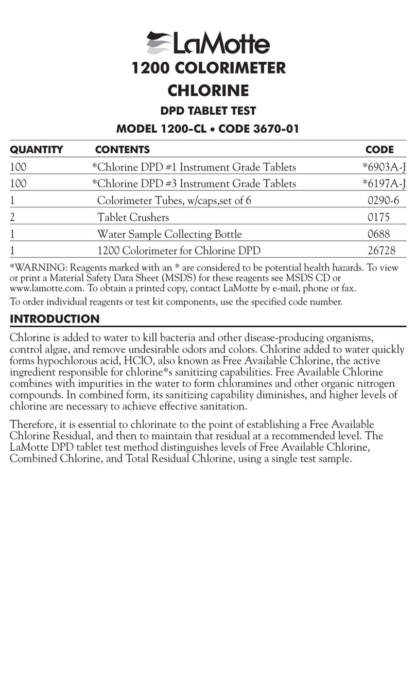LaMotte 1200-CL manual