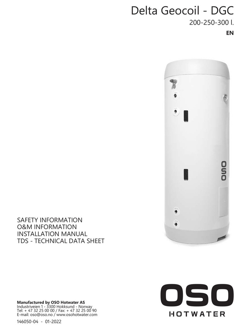 OSO HOTWATER DGC 200-3 kW installation manual