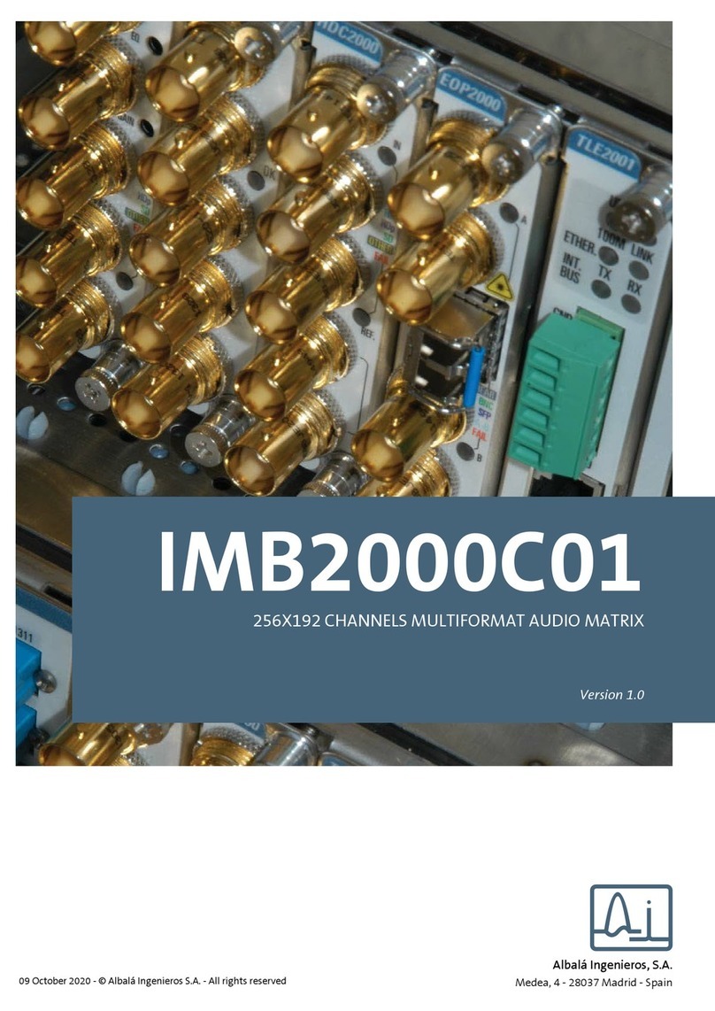 Albalá Ingenieros, S.A. IMB2000C01 manual