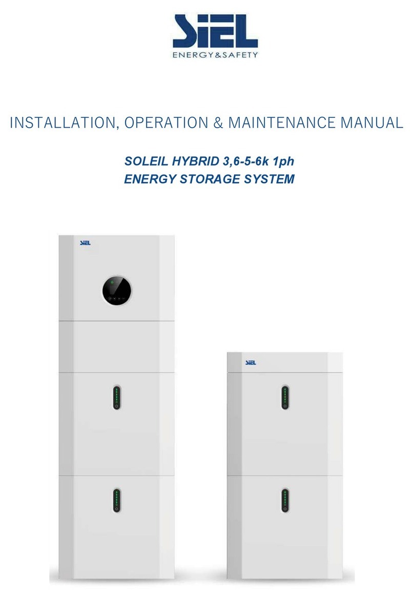 Siel Soleil Hybrid 3,6k Installation, operation & maintenance manual