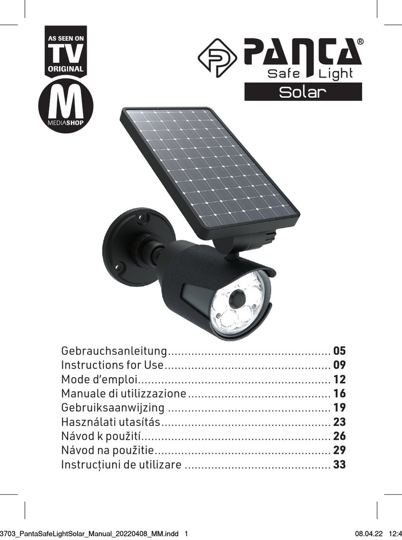 Panta Safe Light Solar Instructions for use Panta Safe Light Solar Instructions for use