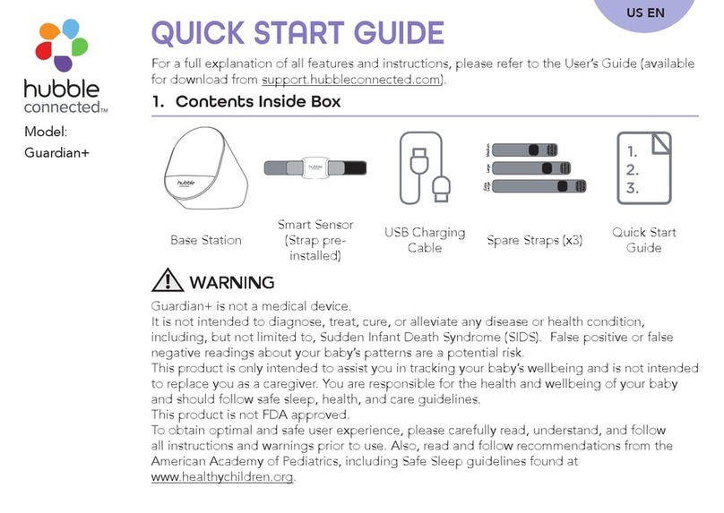 Hubble Guardian+ HCSGUARDIANX quick start guide