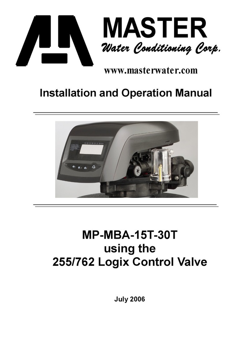Master Water Conditioning MP-MBA-15T User manual