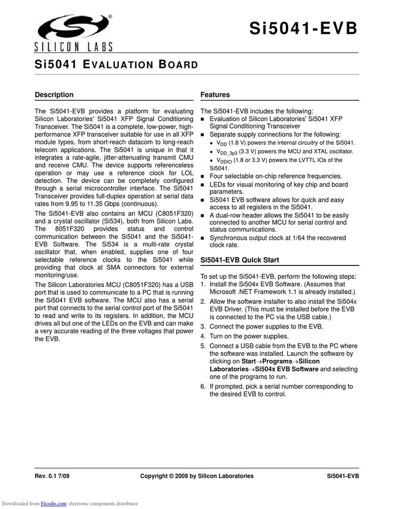 Silicon Laboratories Si5041-EVB User manual