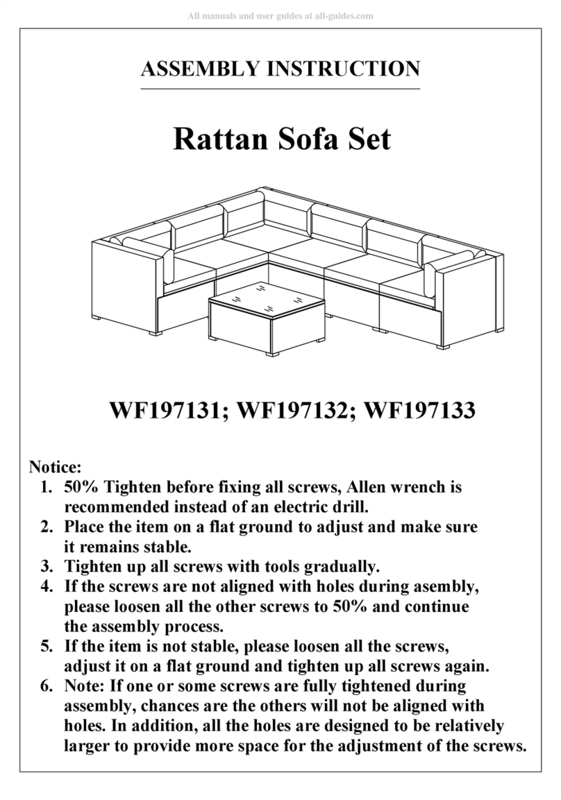 RATTAN WF197131 Assembly instruction