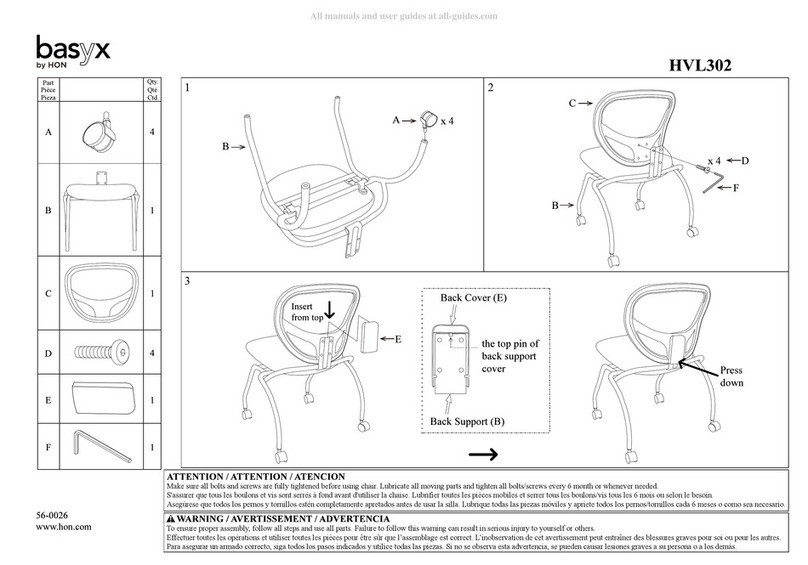 HON basyx HVL302 User manual