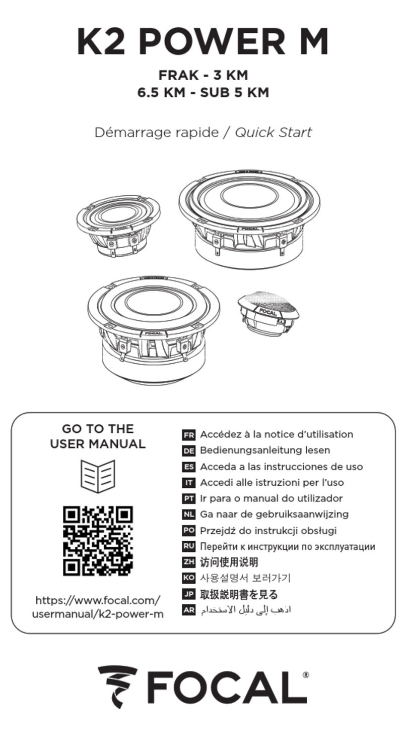Focal K2 POWER M FRAK User manual