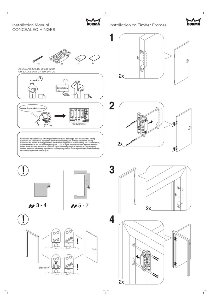 Dorma AS 350 User manual