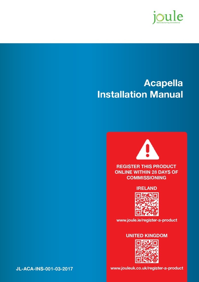joule ACAPELLA installation manual