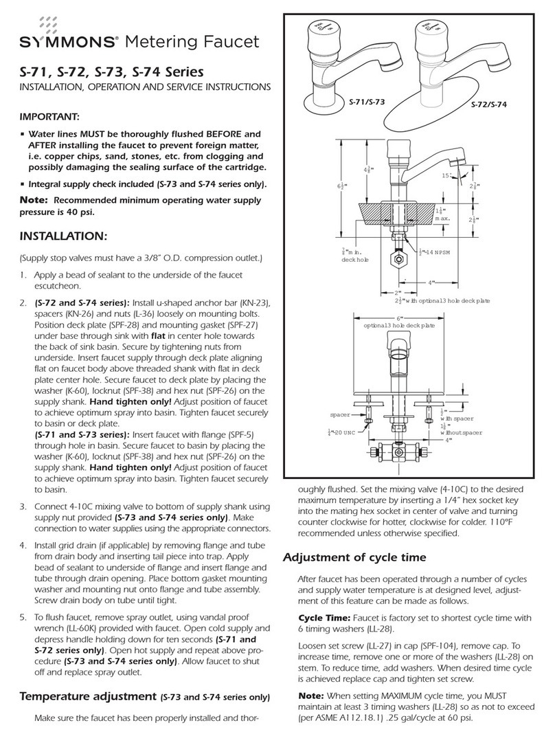 Symmons S-71 Series Installation