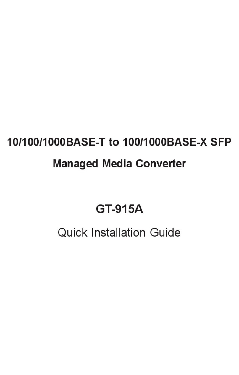 Planet GT-915A User manual Planet GT-915A User manual