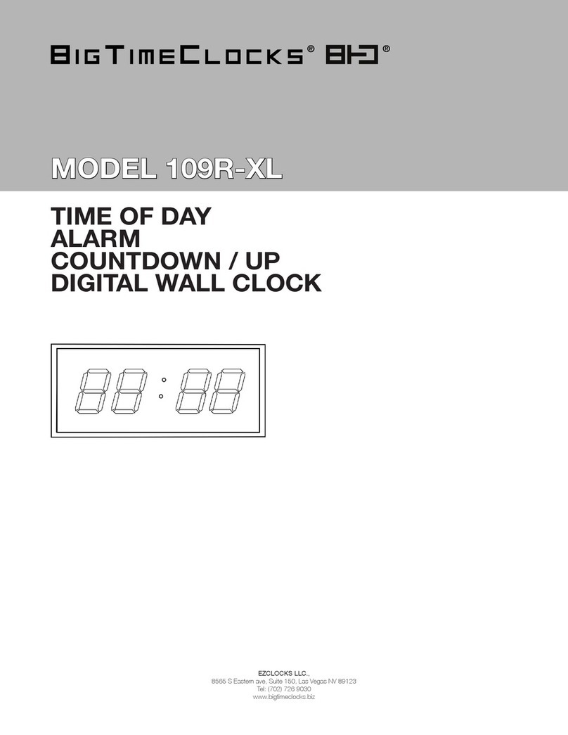 BigTimeClocks BHD 109R-XL manual