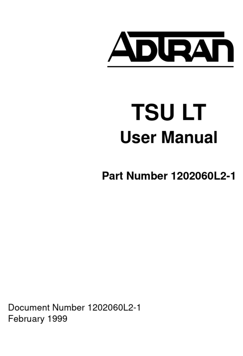ADTRAN TSU LT user manual