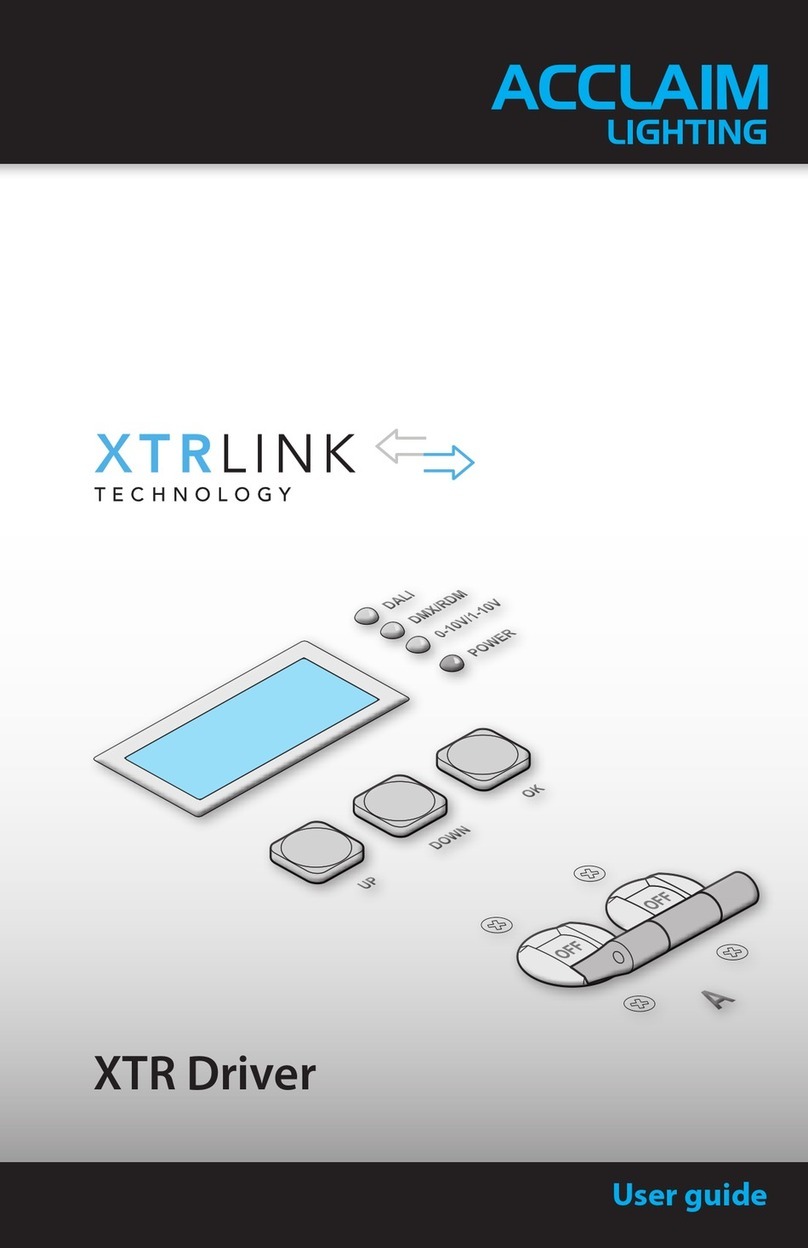 Acclaim Lighting XTR Driver user guide Acclaim Lighting XTR Driver user guide