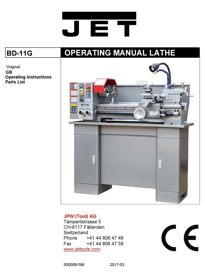 Jet BD-11G User manual