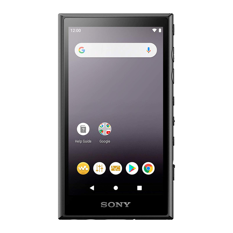 Sony NW-A100TPS User manual