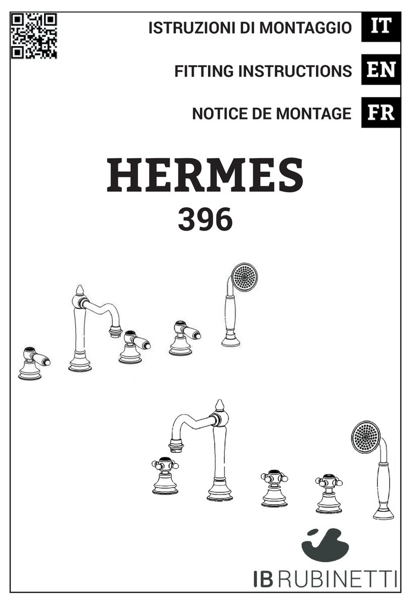IB RUBINETTI HERMES 396 Fitting instructions IB RUBINETTI HERMES 396 Fitting instructions