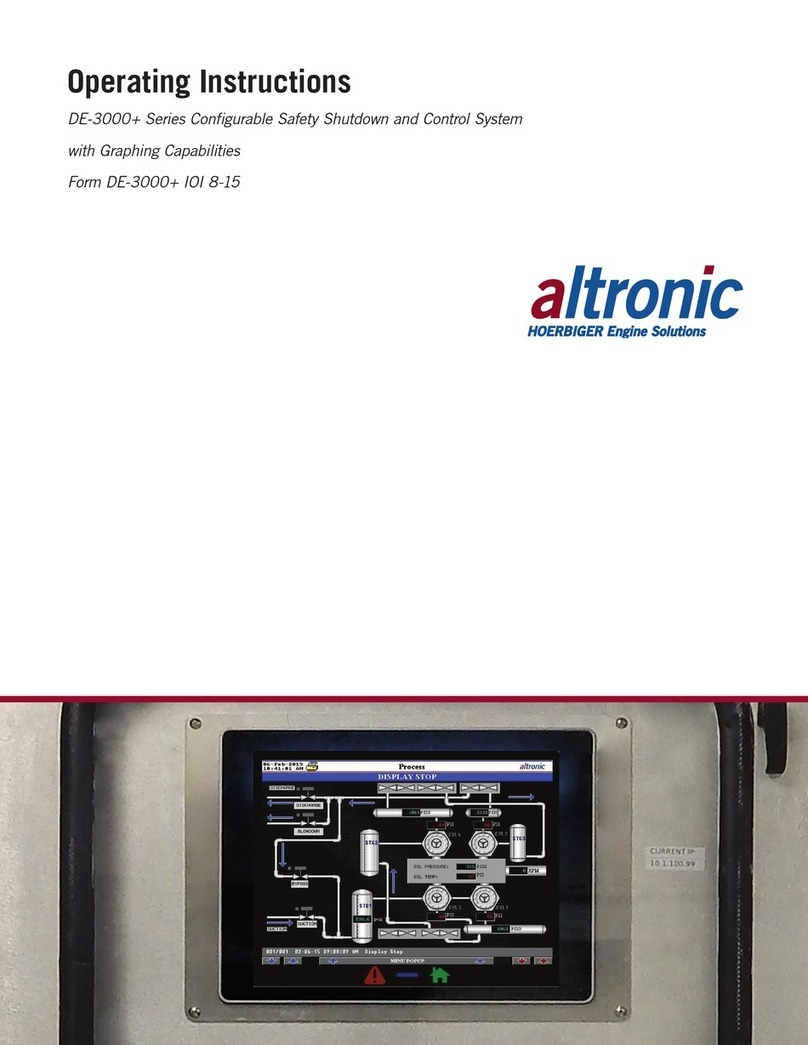 Altronic DE-3000+ Series operating instructions