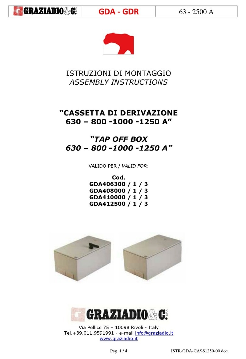 Graziadio & C. GDA406300 Assembly instructions