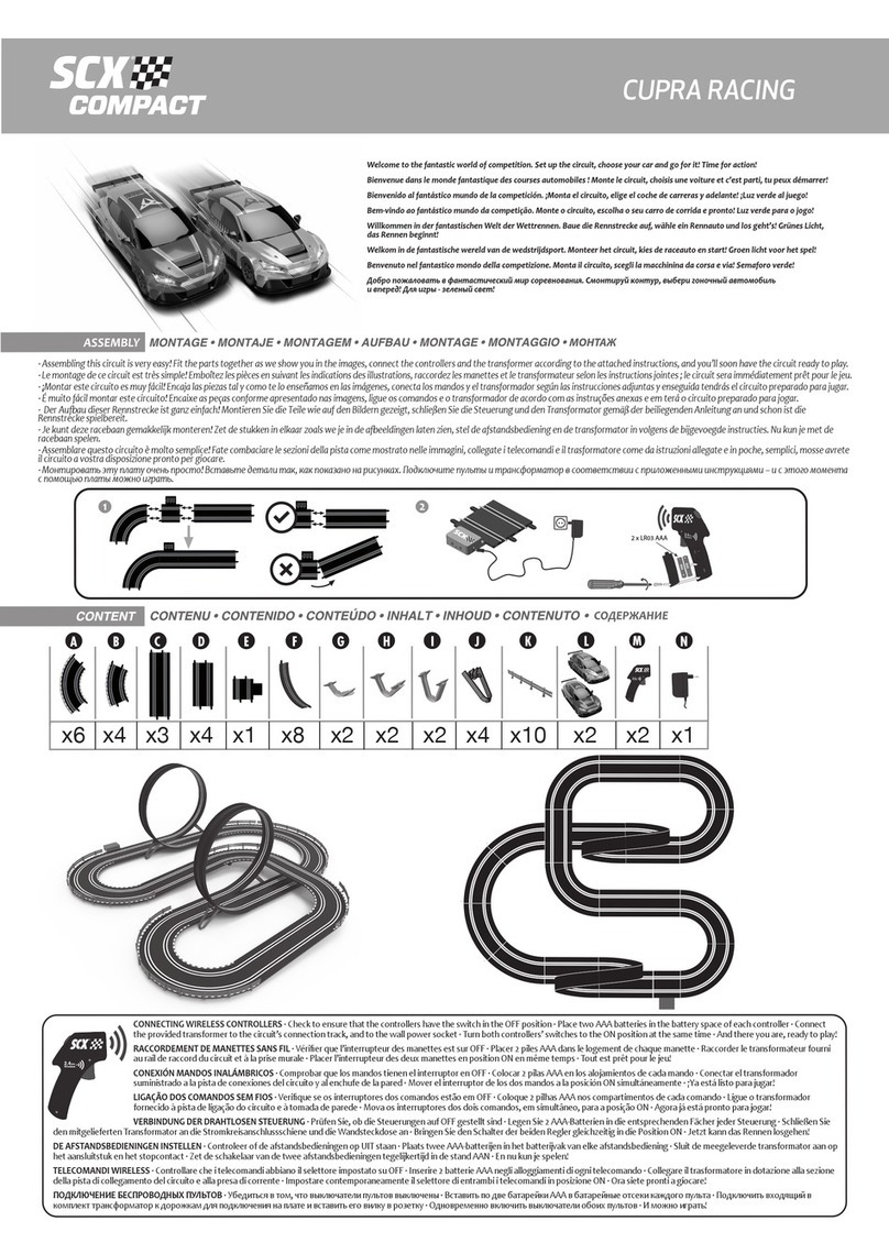 SCX COMPACT CUPRA RACING quick start guide