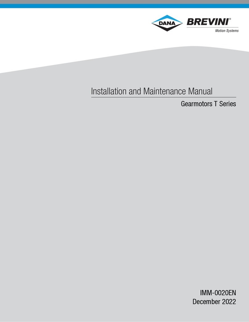brevini DANA T Series Installation and maintenance manual