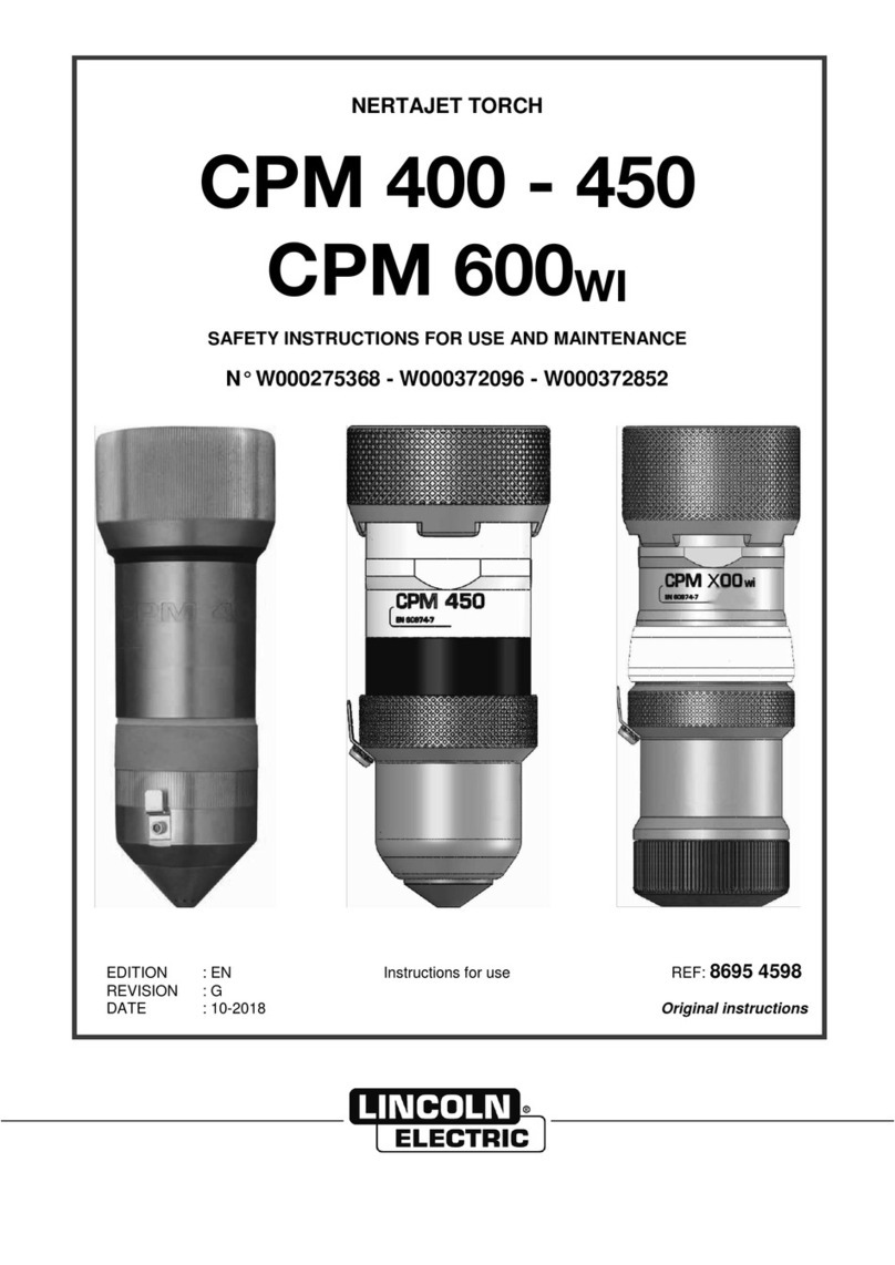 Lincoln Electric NERTAJET CPM 400 Mounting instructions