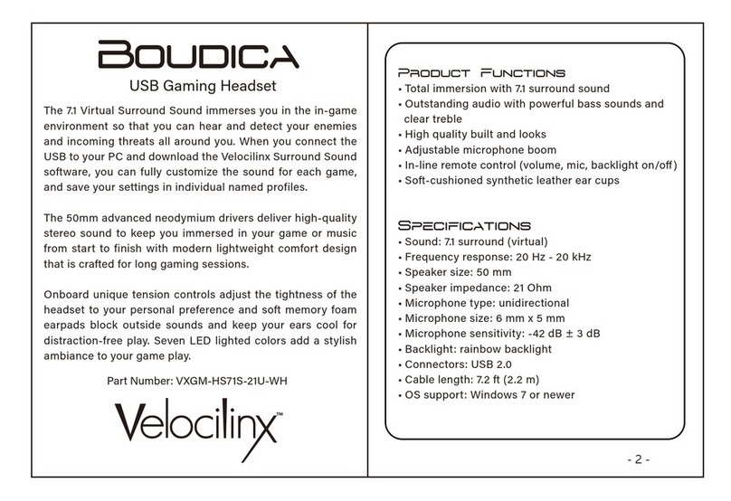 Velocilinx BOUDICA quick start guide