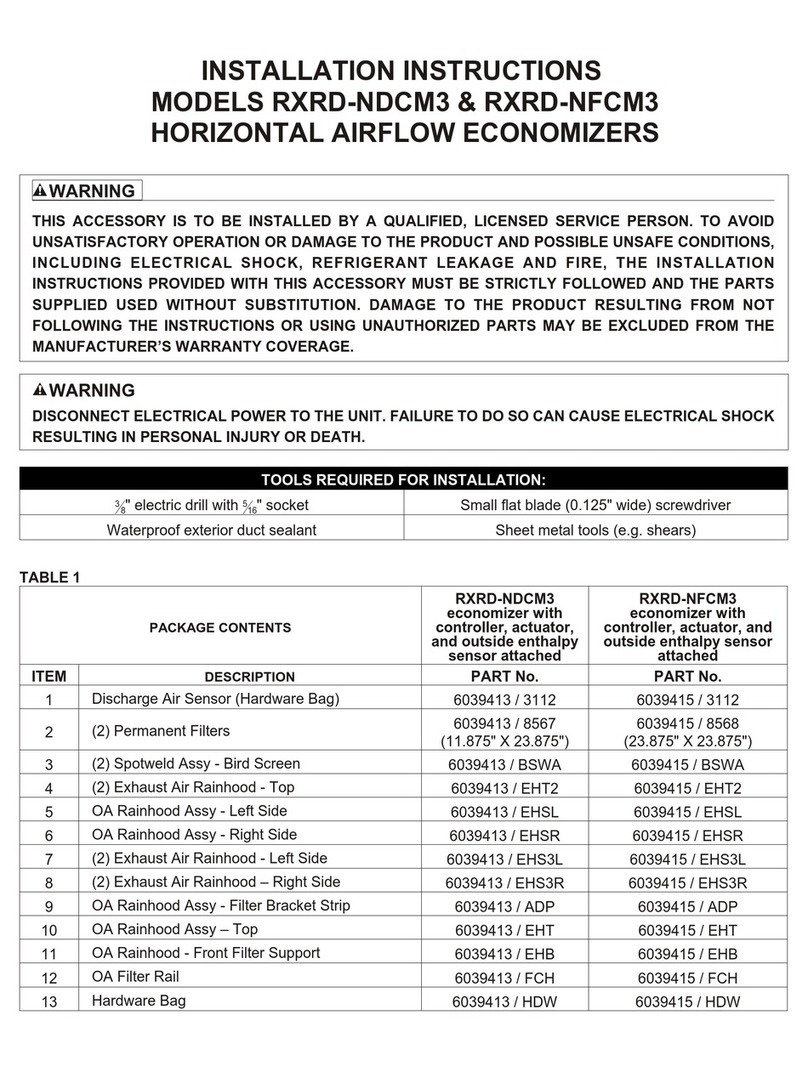 Rheem RXRD-NDCM3 User manual