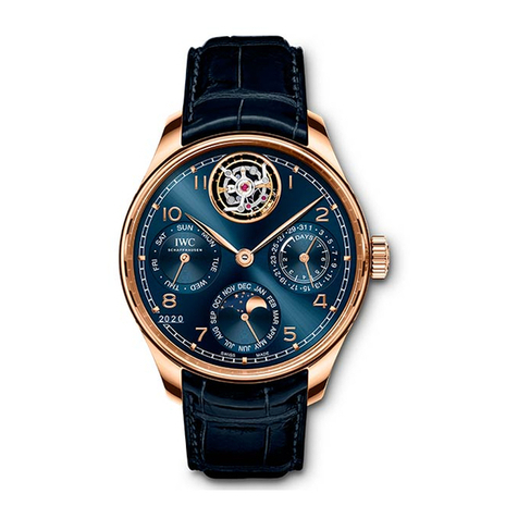 iwc PORTUGIESER PERPETUAL CALENDAR TOURBILLON User manual