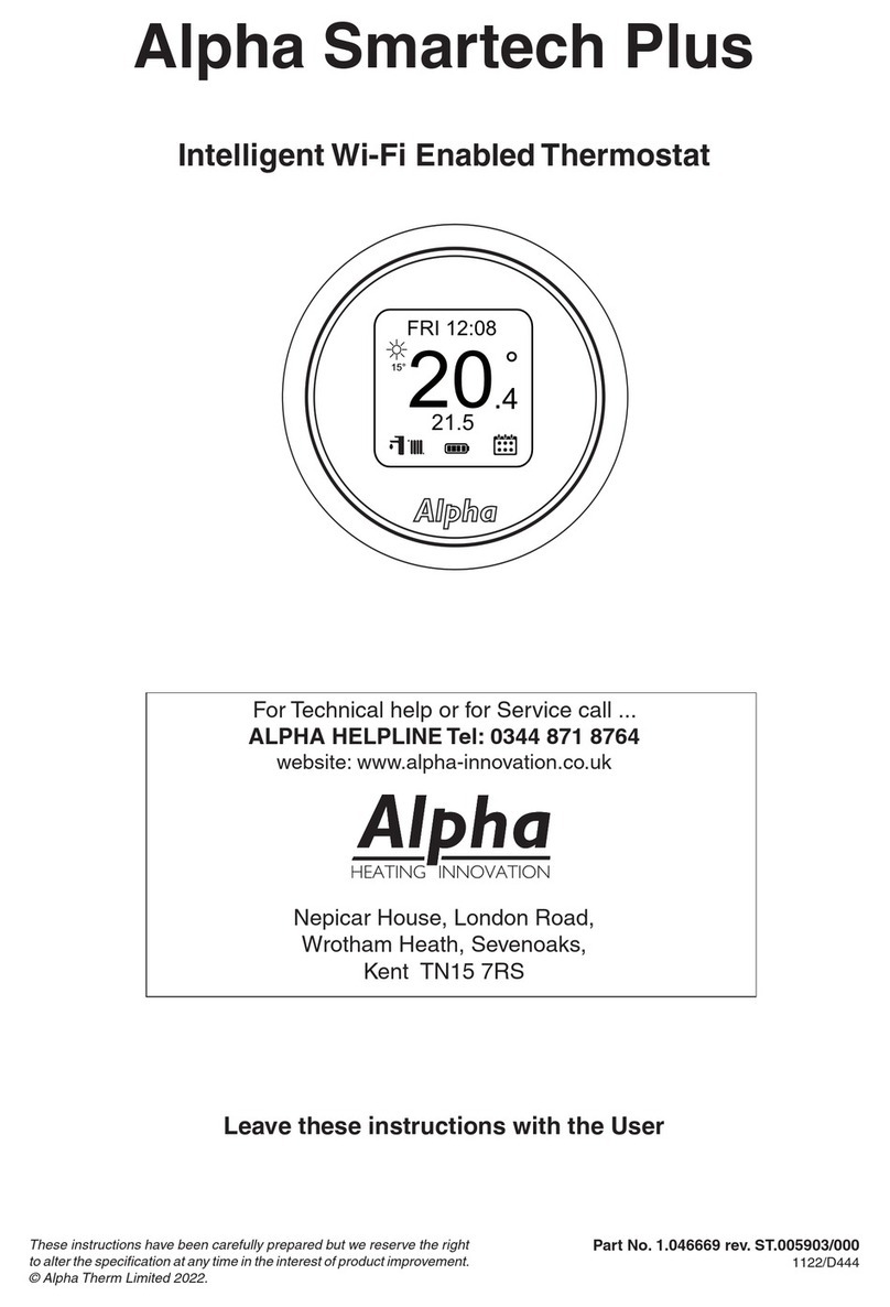 Alpha Smartech Plus instructions