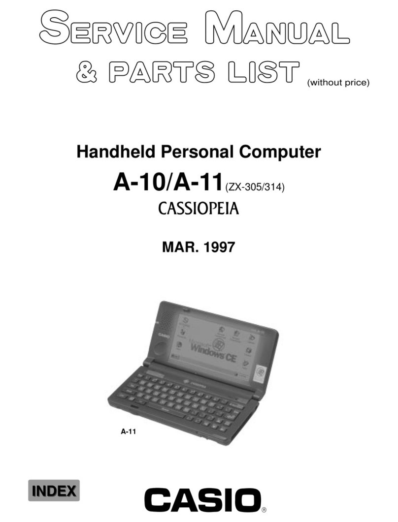 Casio Cassiopeia A-10 Troubleshooting guide