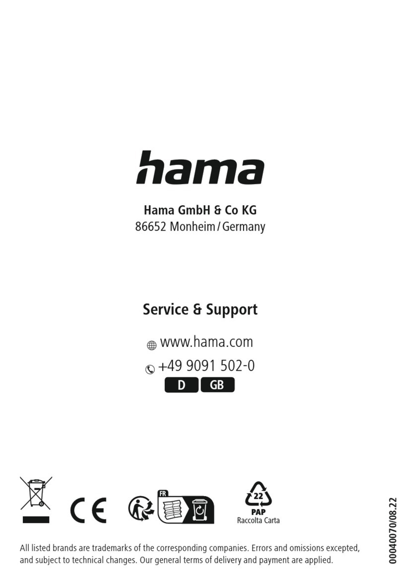 Hama Nano Bluetooth USB Adapter User manual