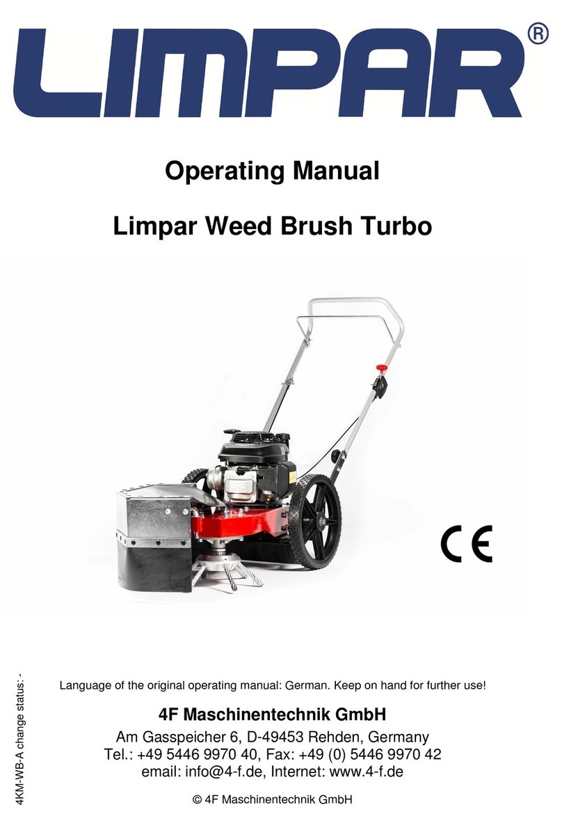 Limpar Weed Brush Turbo operating manual Limpar Weed Brush Turbo operating manual