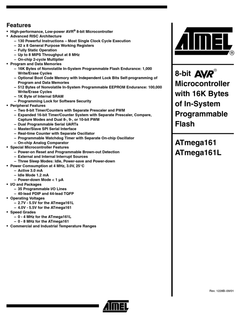 Atmel ATmega161 manual