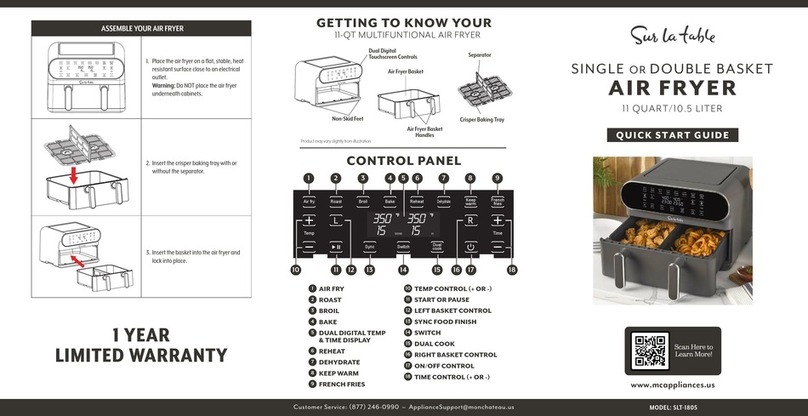 Sur la table SLT-1805 quick start guide