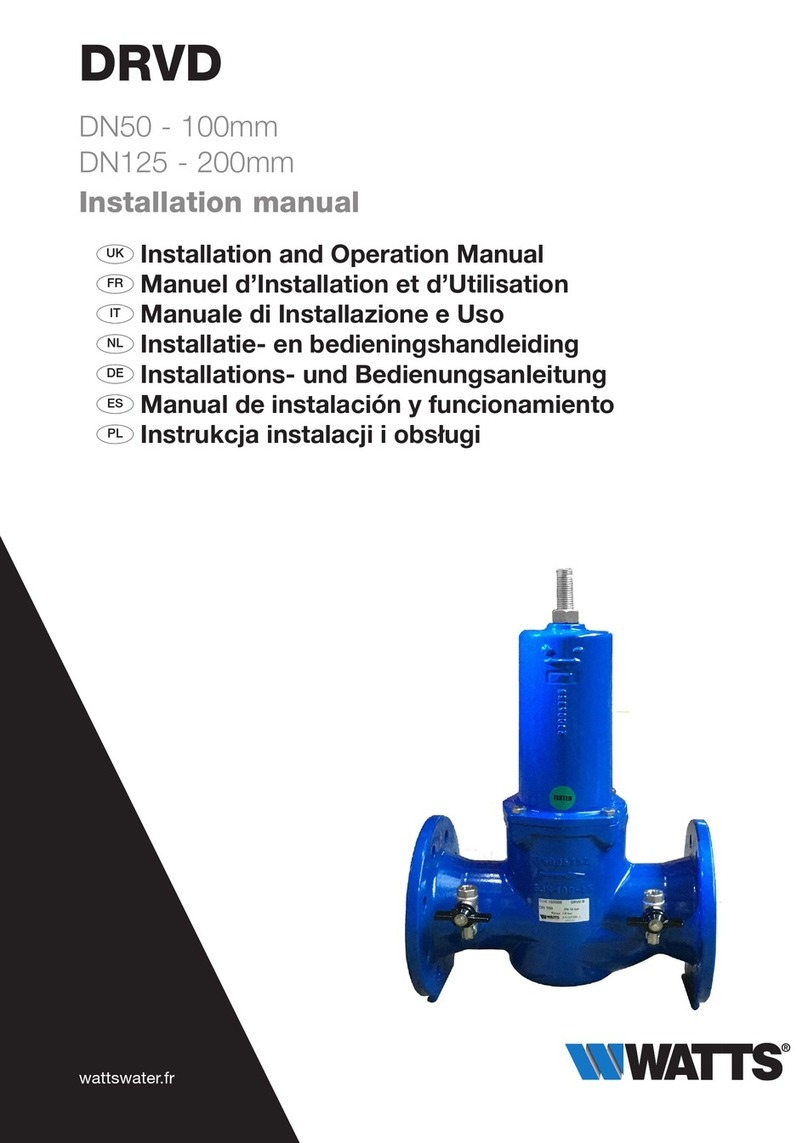Watts DRVD User manual