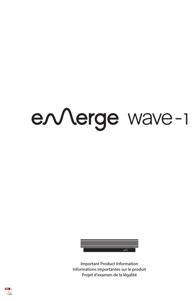 Emerge wave-1 Important product information