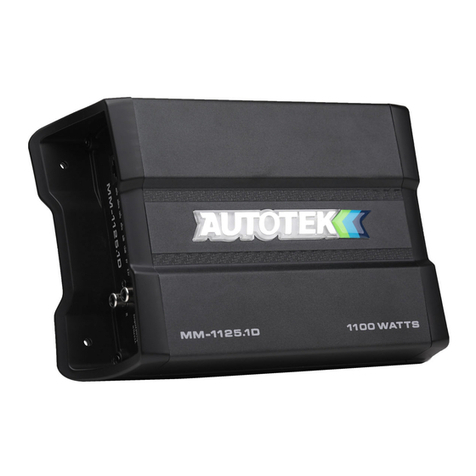 Autotek MM-1125.1D Quick start installation guide