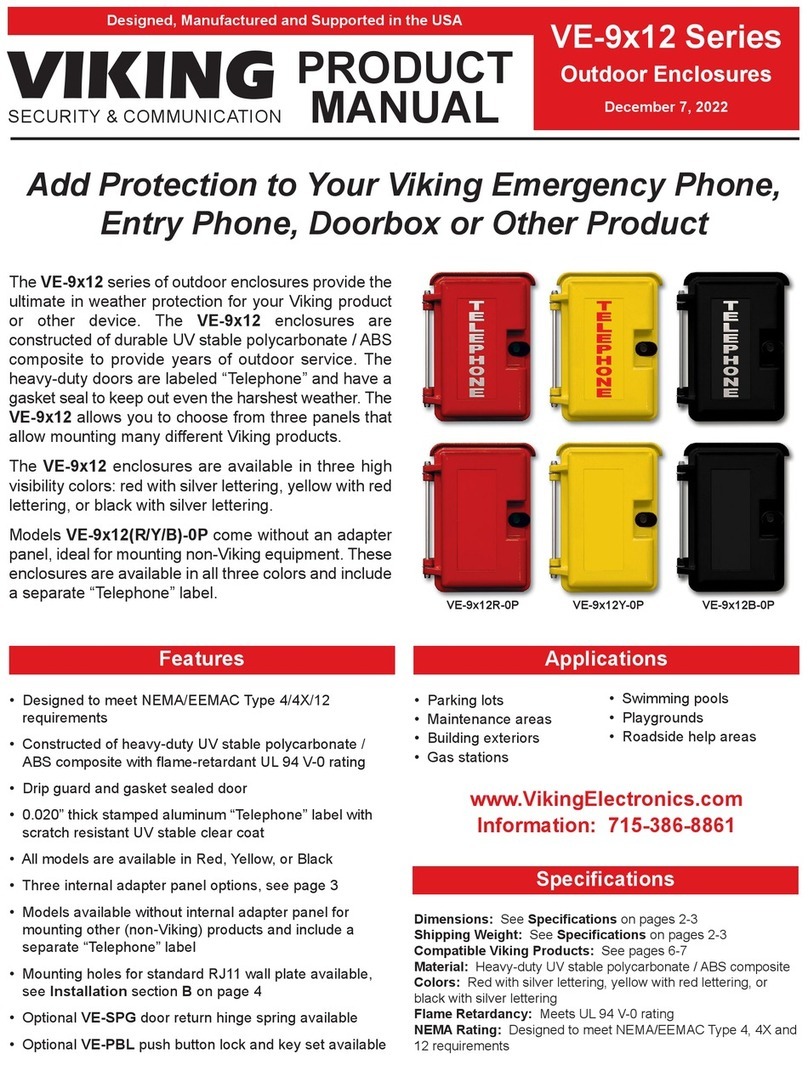 Viking VE-9 12 Series User manual