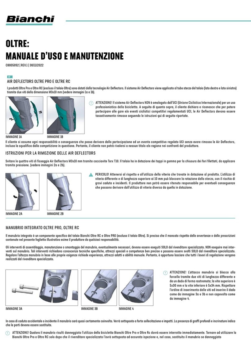 Bianchi OLTRE C8005092 Operating instructions