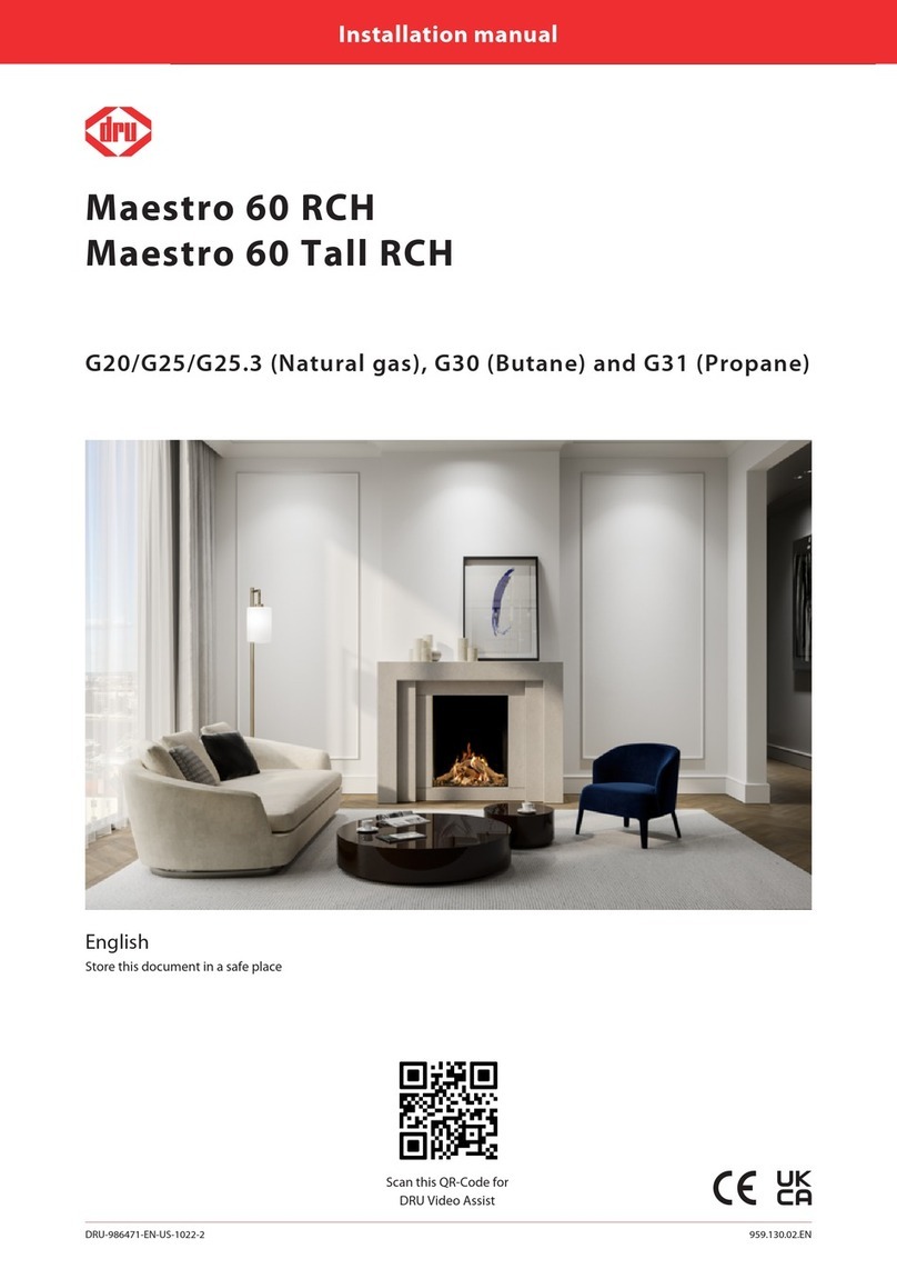 Dru Maestro 60 RCH installation manual