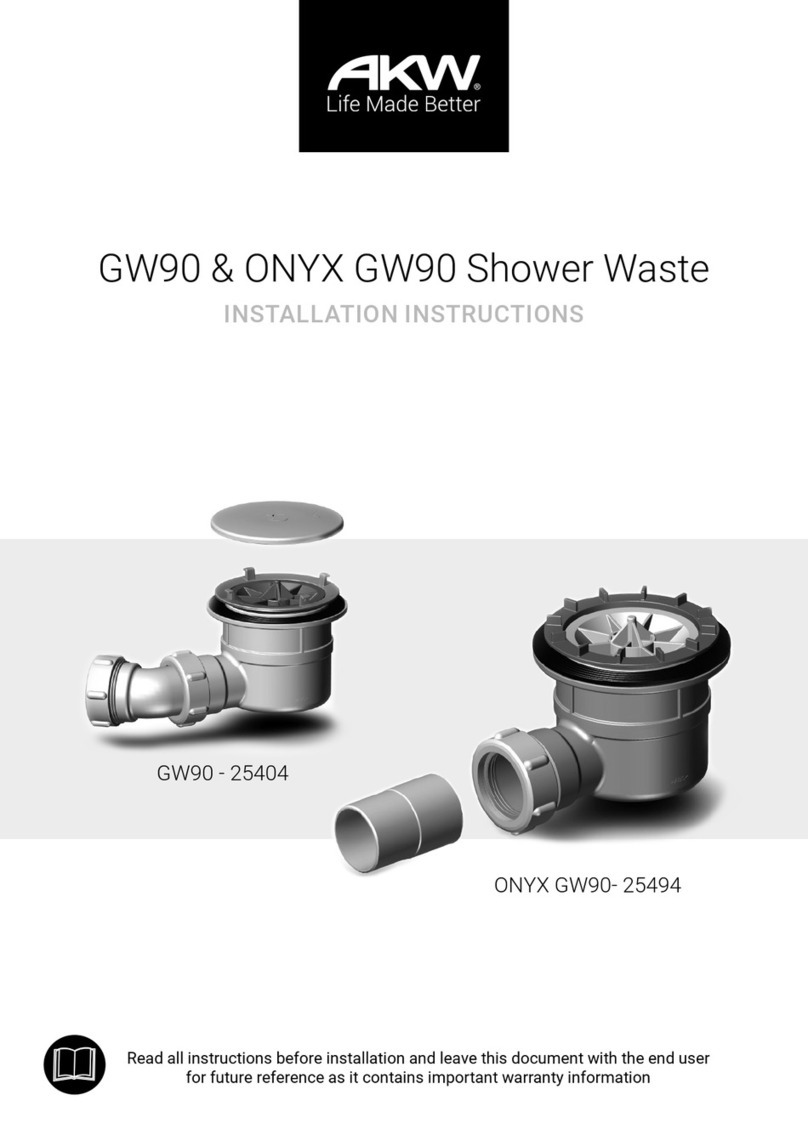 Akw GW90 installation instructions Akw GW90 installation instructions