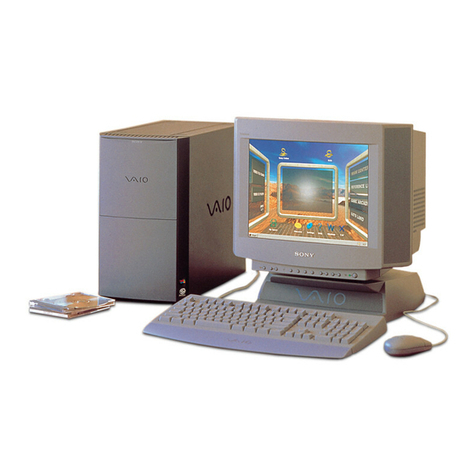 Sony PCV-70 - Vaio Desktop Computer User manual Sony PCV-70 - Vaio Desktop Computer User manual
