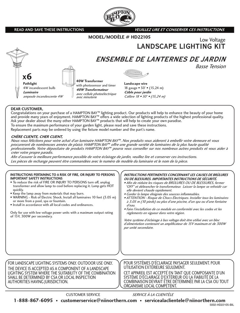 HAMPTON BAY HD22105 instructions
