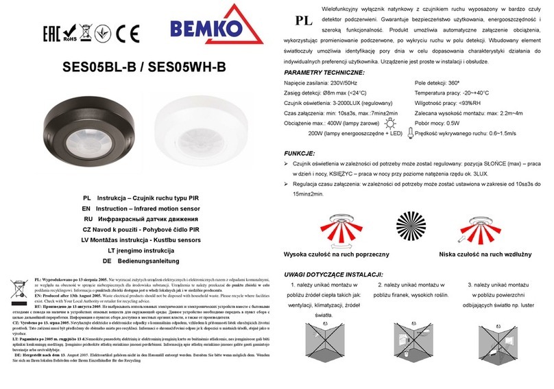BEMKO SES05BL-B instructions