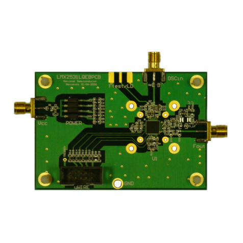 National Semiconductor LMX2531LQ1515E operating instructions