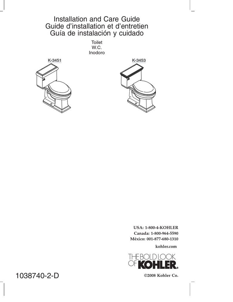 Kohler Memoirs K-3453-G9 Assembly instructions